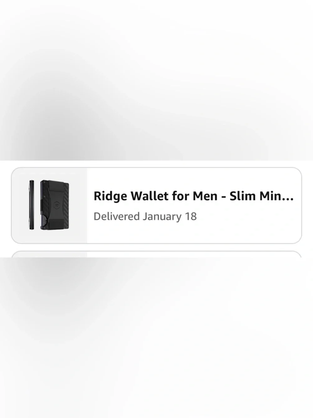 Ridge Carbon Fiber Money Clip Wallet - Black
